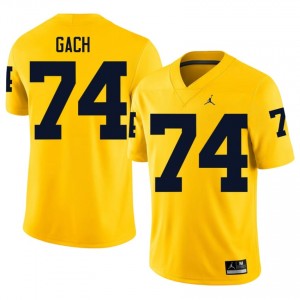 Avery Gach #74 Wolverines Jersey | Iconic Maize College Football Men Embroidery 36844738
