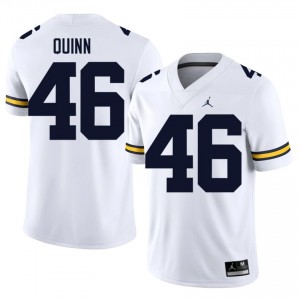 Crandall Quinn #46 Michigan Wolverines Jersey | Gameday White College Football Men Stitched 66780195