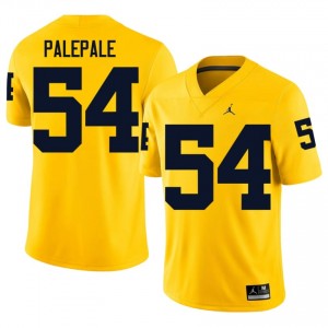 Deyvid Palepale #54 Michigan Wolverines Jersey | Pro-Grade Maize College Football Men Embroidery 50225110