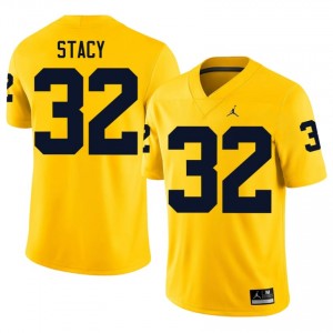 Gary Stacy #32 UM Wolverines Jersey | Gameday Maize College Football Men Embroidery 85078080