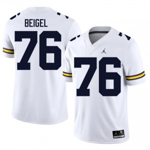 Manuel Beigel #76 UM Wolverines Jersey | Gameday White College Football Men Stitched 38643709