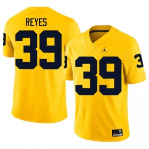 Maize Max Reyes #39 UM Wolverines Jersey | Men High School Football Limited Embroidery 28661642