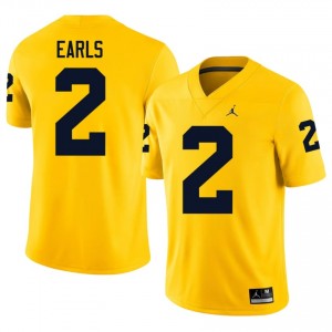 Shamari Earls #2 Michigan Wolverines Jersey | Gameday Maize College Football Men Embroidery 32073454