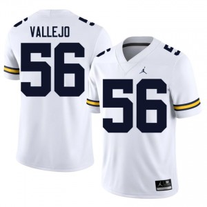 Alister Vallejo #56 Michigan Jersey | Exclusive White College Football Men Stitched 14498561
