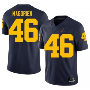Gavin Magorien #46 Michigan Wolverines Jersey | Pro-Grade Navy College Football Men Swen 48305917