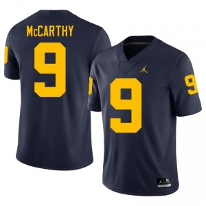 J.J. McCarthy #9 Wolverines Jersey | Iconic Navy College Football Men Stitch 96786644