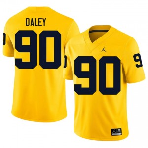 Officially Licensed John Henry Daley #90 Wolverines Maize Jersey | Men University Football Embroidery Fan Gear 95684897