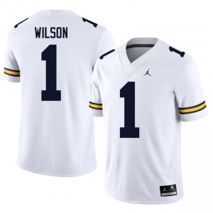 Roman Wilson #1 Michigan Wolverines Jersey | Gameday White College Football Men Stitched 37496424