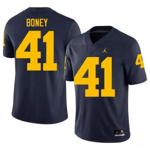 Tariq Boney #41 Michigan Jersey | Exclusive Navy College Football Men Swen 99506643