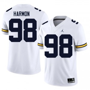 Top-Tier Tom Harmon #98 Michigan Wolverines White Jersey | Men University Football Stitched Fan Gear 88666157