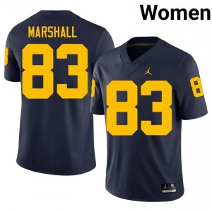 Zack Marshall #83 Michigan Jersey | Gameday Navy College Football Women Stitch 45000522