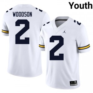 Charles Woodson #2 Michigan Jersey | Gameday White College Football Youth Stitched 50591682