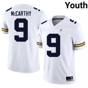 J.J. McCarthy #9 Michigan Wolverines Jersey | Pro-Grade White College Football Youth Stitched 28463728