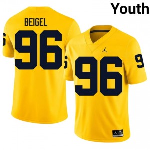 Maize Manuel Beigel #96 UMich Jersey | Youth High School Football Licensed Embroidery 95765693